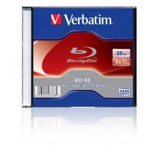 Диск BD-RE Verbatim 25Gb 2x Slim case (20шт) (43768)