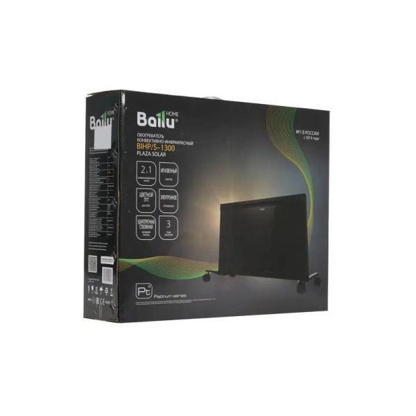 Конвектор Ballu Plaza Solar BIHP/S-1300 1300 Вт черный