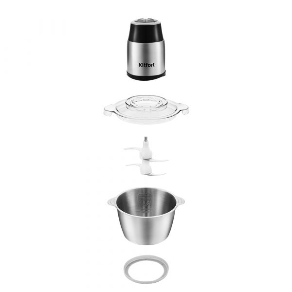Кухонный комбайн KITFORT КТ-3024 серебристый